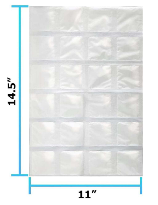 Gel Sheet 24 Grid – Large, Flexible, FDA Approved Big Size Multi-Cell Gel Cold Sheet, Food Safe, High Performance Cooling for Logistics & Pharma, Eco-Friendly, Bulk, Leak-Proof, Non-Toxic, Durable